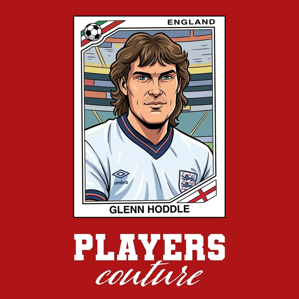 Glenn Hoddle World Cup Sticker Men's Hoodie – glenn hoddle red Players Couture design