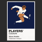 Glenn Hoddle Tottenham Hotspur Icon Frame Men's Hoodie — Black Artwork
