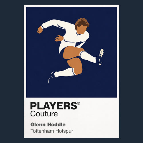 Glenn Hoddle Tottenham Hotspur Icon Frame Men's Hoodie — Navy Artwork