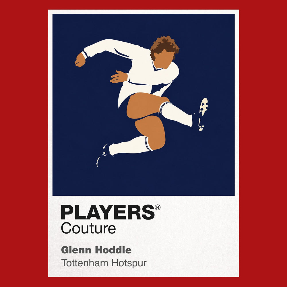 Glenn Hoddle Tottenham Hotspur Icon Frame Men's Hoodie — Red Artwork