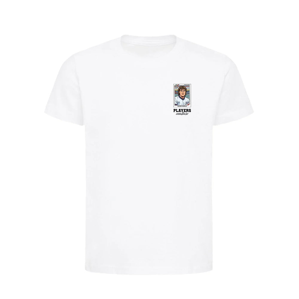 Glenn Hoddle World Cup Sticker Kids T-Shirt – glenn hoddle sticker kids white tshirt Players Couture design