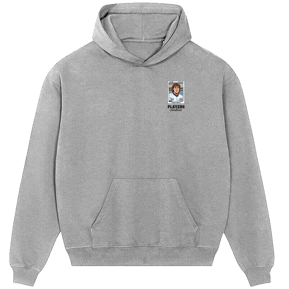 Glenn Hoddle World Cup Sticker Men's Hoodie – glenn hoddle sticker mens grey hoodie Players Couture design