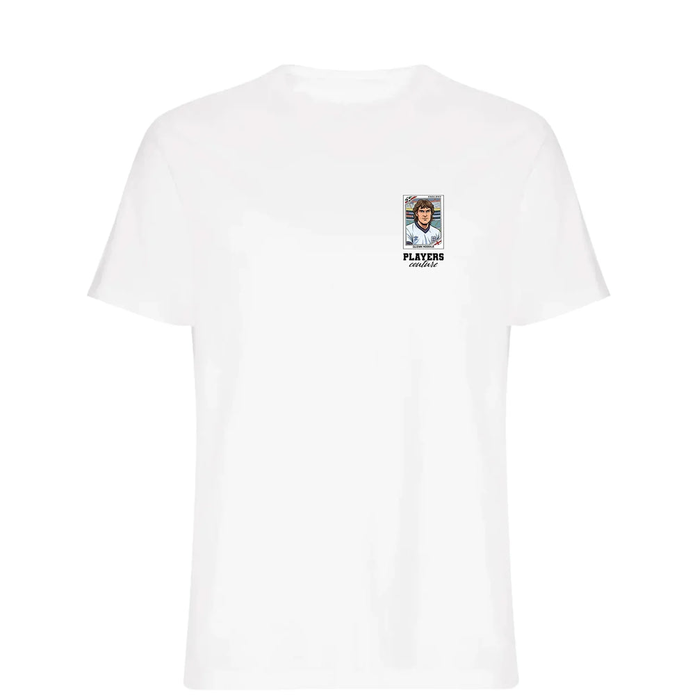 Glenn Hoddle World Cup t-shirt – white men's t-shirt featuring the Glenn Hoddle World Cup Players Couture logo