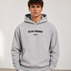 glyn-pardoe name-print hoodie - grey