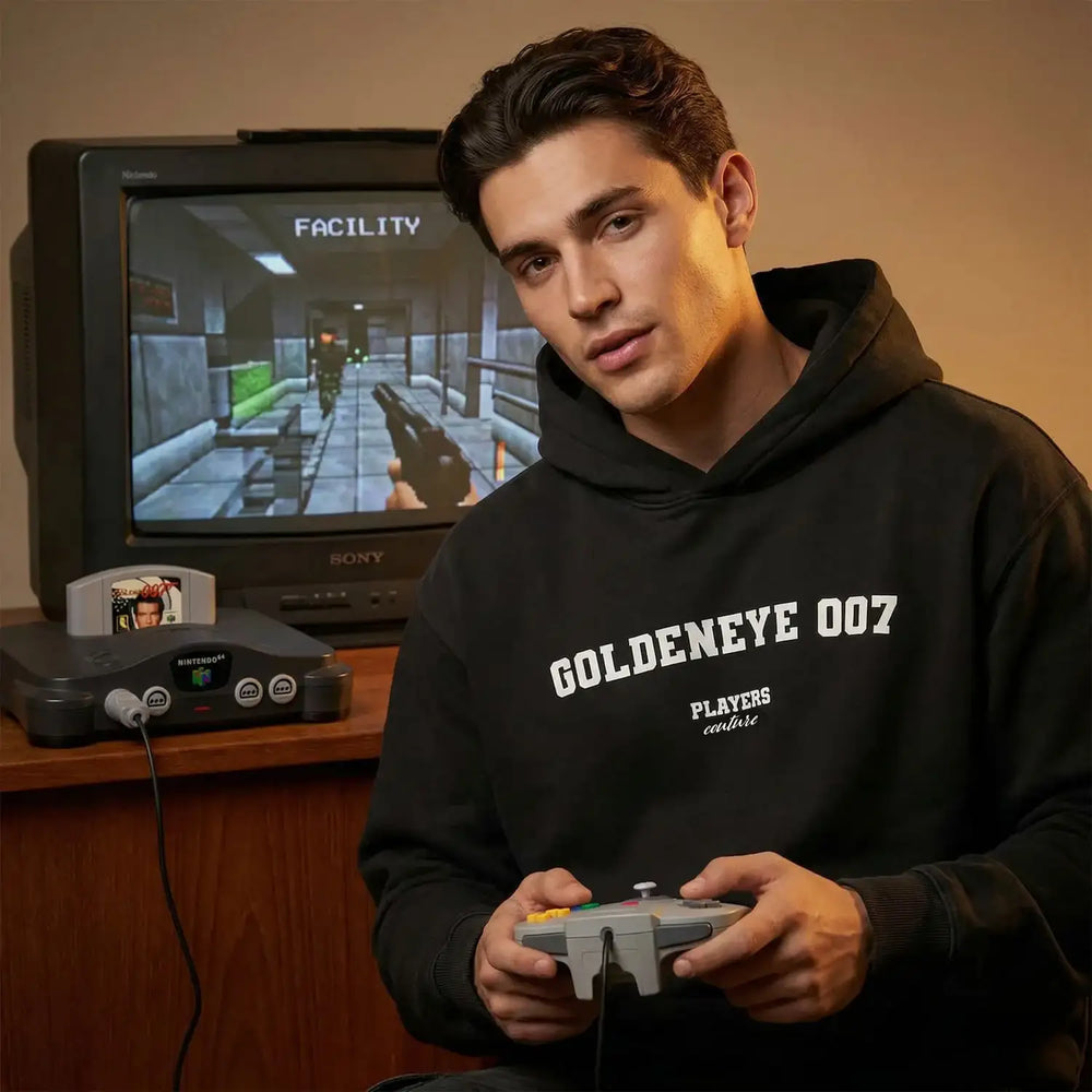 GoldenEye 007 Players Couture Men's Casual Hoodie - Navy / S | Gaming, Hoodies, Men's, Movies, Name Collection
