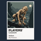 Gollum Gollum crouched over the One Ring as Sméagol and his darker self compete for control Icon Frame artwork in navy