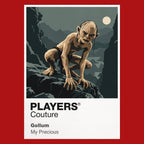Gollum Gollum crouched over the One Ring as Sméagol and his darker self compete for control Icon Frame artwork in red