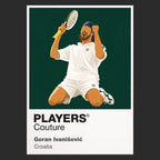 Goran Ivanisevic Tennis Icon Frame Men's T-Shirt