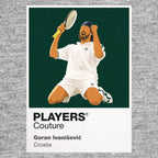 Goran Ivanisevic Tennis Icon Frame Men's T-Shirt