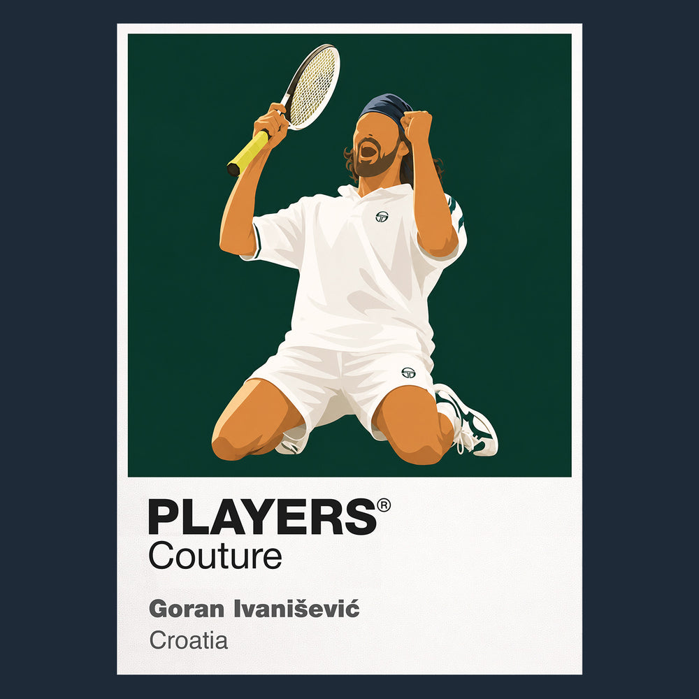 Goran Ivanisevic Tennis Icon Frame Men's Hoodie