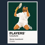Goran Ivanisevic Tennis Icon Frame Men's T-Shirt