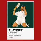 Goran Ivanisevic Tennis Icon Frame Men's T-Shirt