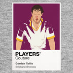 Gorden Tallis Brisbane Broncos rugby league T-shirt grey