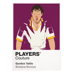 Gorden Tallis Brisbane Broncos rugby league T-shirt white