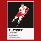 Gordie Howe Red Wings Ice Hockey Icon Frame Men's Hoodie – image 7