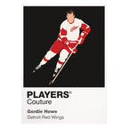 Gordie Howe Red Wings Ice Hockey Icon Frame Men's Hoodie – image 8