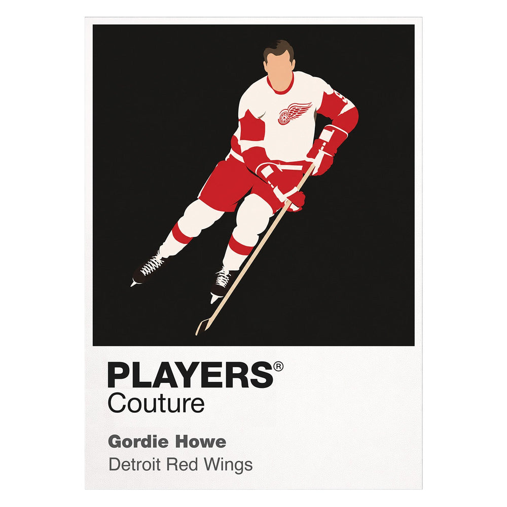 Gordie Howe Red Wings Ice Hockey Icon Frame Men's T-Shirt – image 1