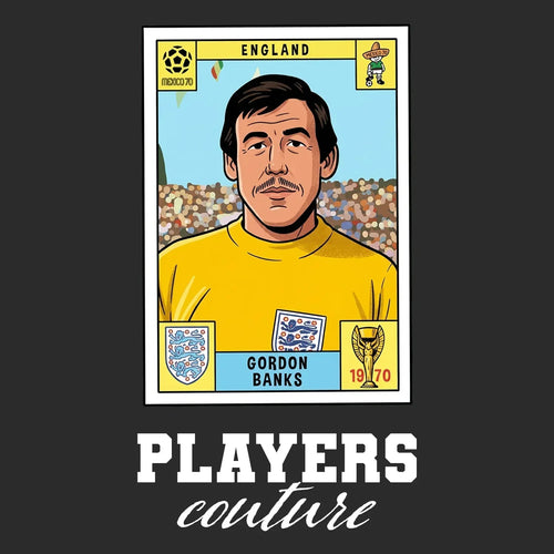 Gordon Banks World Cup Sticker Kids T-Shirt – gordon banks black Players Couture design