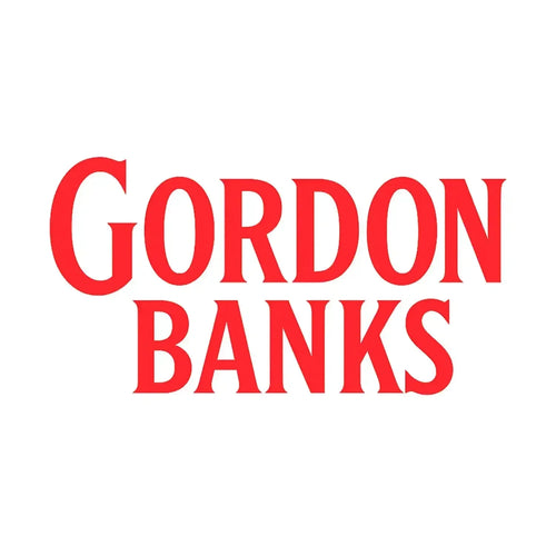 Gordon Banks Logo Men's T-Shirt – white close-up detail shot of the Gordon Banks Players Couture logo design