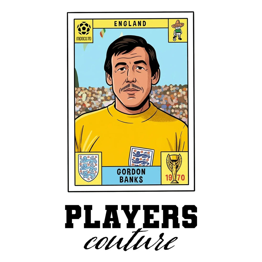 Gordon Banks World Cup Sticker Kids Hoodie – gordon banks white Players Couture design