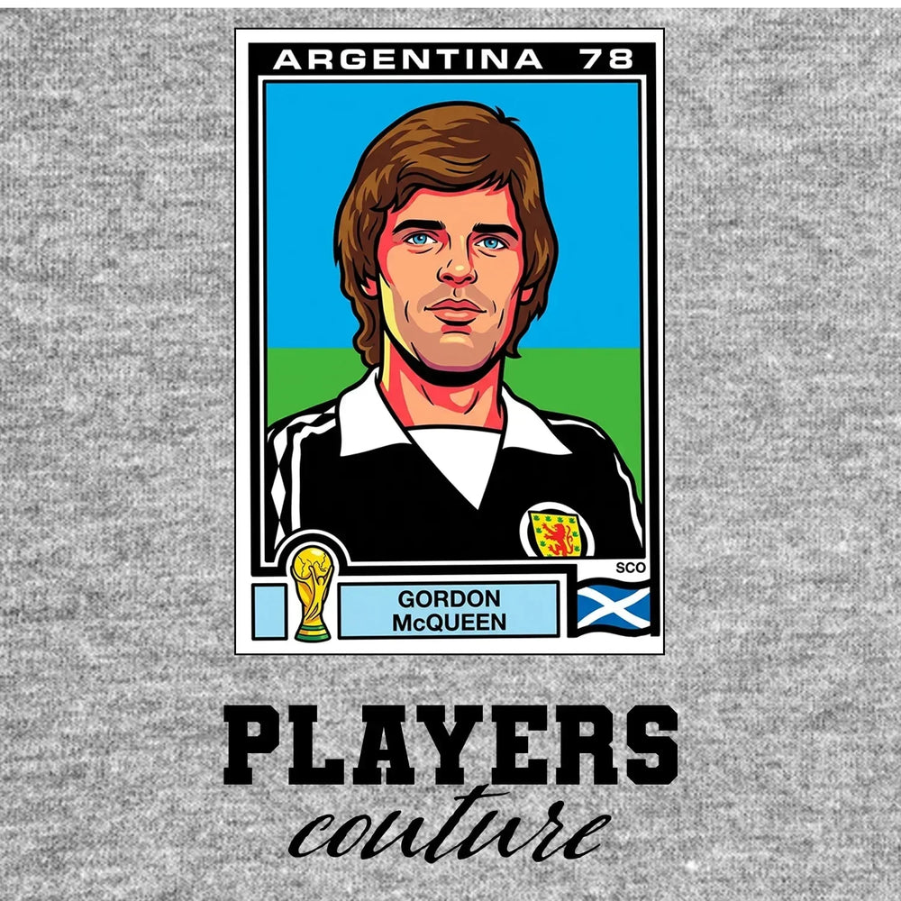 Gordon McQueen World Cup Sticker Men's Hoodie – gordon mcqueen grey Players Couture design