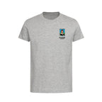 Gordon McQueen World Cup Sticker Kids T-Shirt – gordon mcqueen sticker kids grey tshirt Players Couture design