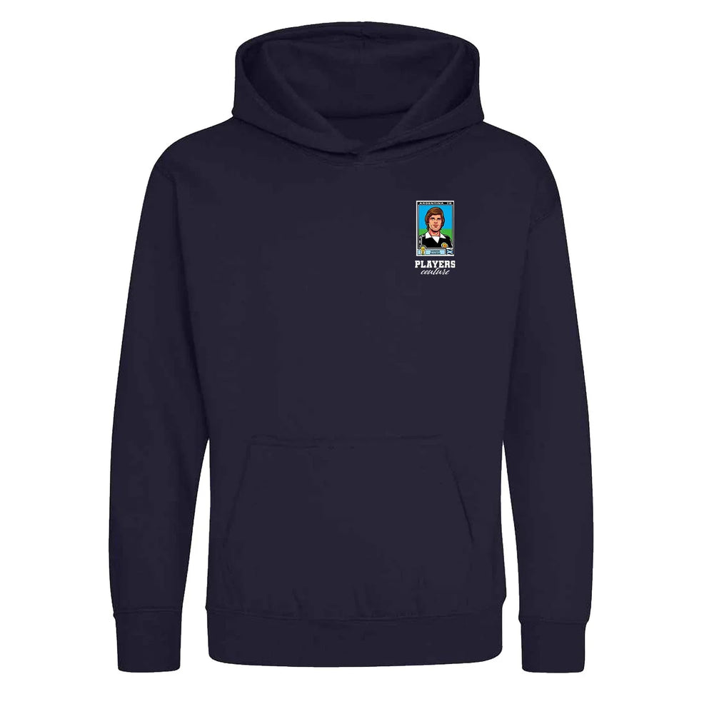 Gordon McQueen World Cup Sticker Kids Hoodie – gordon mcqueen sticker kids navy hoodie Players Couture design