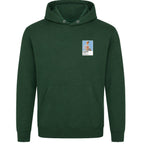 Gordon Richards horse racing hoodie – mens forest green hoodie view