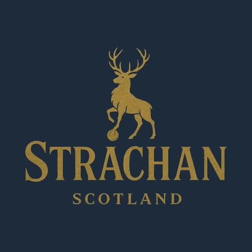 Gordon Strachan Logo Men's Hoodie – navy close-up detail shot of the Gordon Strachan Players Couture logo design