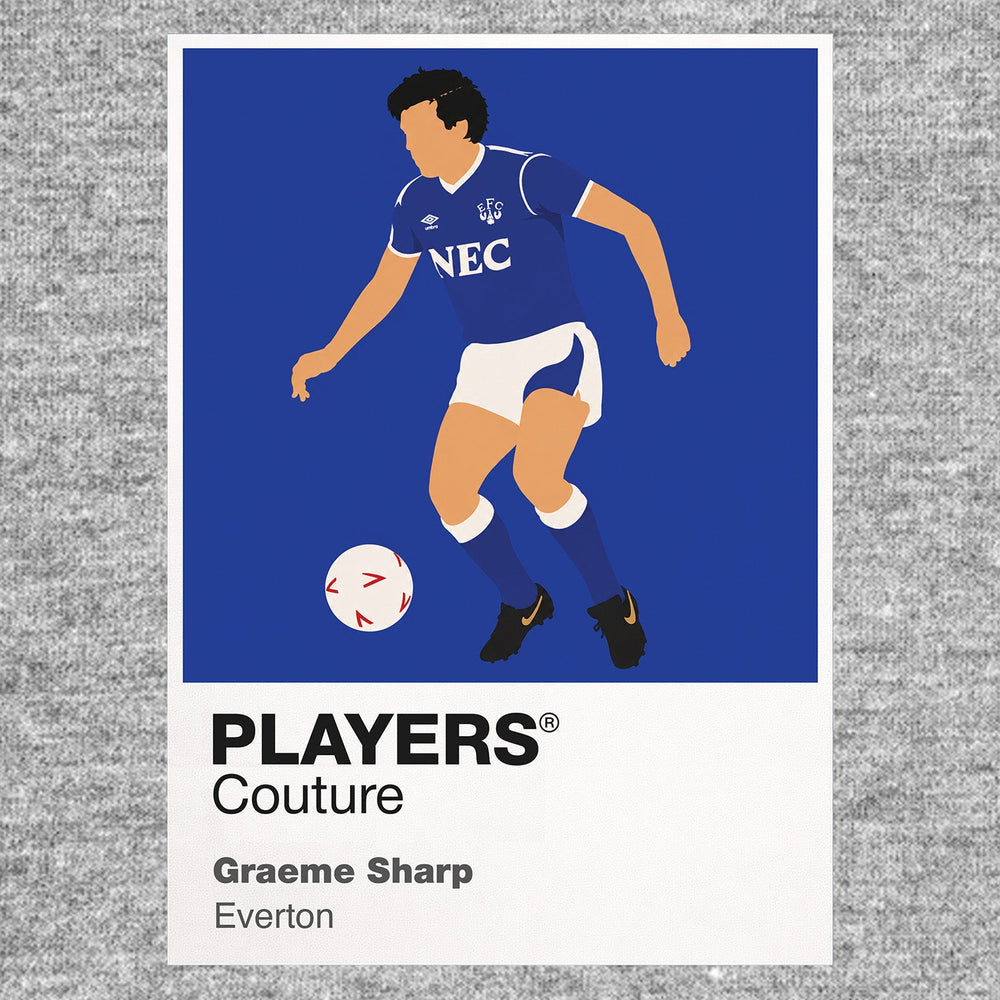 Graeme Sharp Everton Men's T-Shirt - Grey