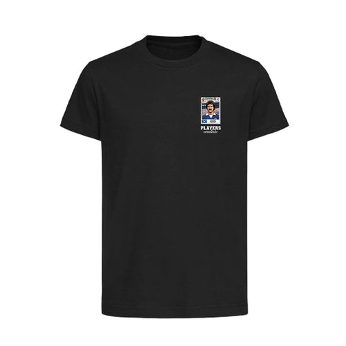 Graeme Souness World Cup Sticker Kids T-Shirt – graeme souness sticker kids black tshirt Players Couture design