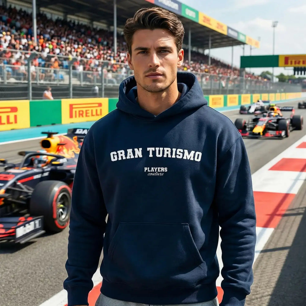 Gran Turismo Players Couture Men's Casual Hoodie - Navy / S | Formula 1, Gaming, Hoodies, Men's, Name Collection