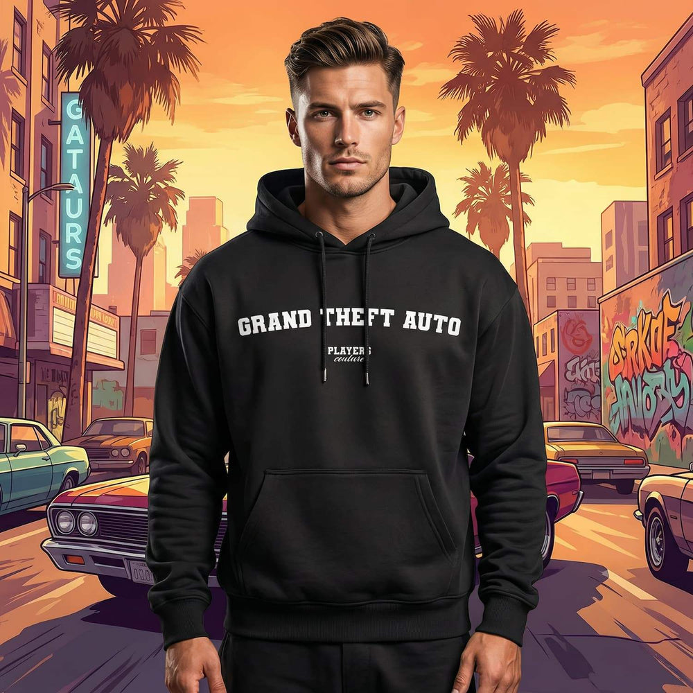 Grand Theft Auto Players Couture Men's Casual Hoodie - Navy / S | Gaming, Hoodies, Men's, Name Collection