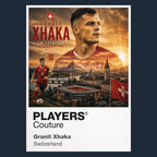 Granit Xhaka Switzerland Atlas Frame artwork by Players Couture