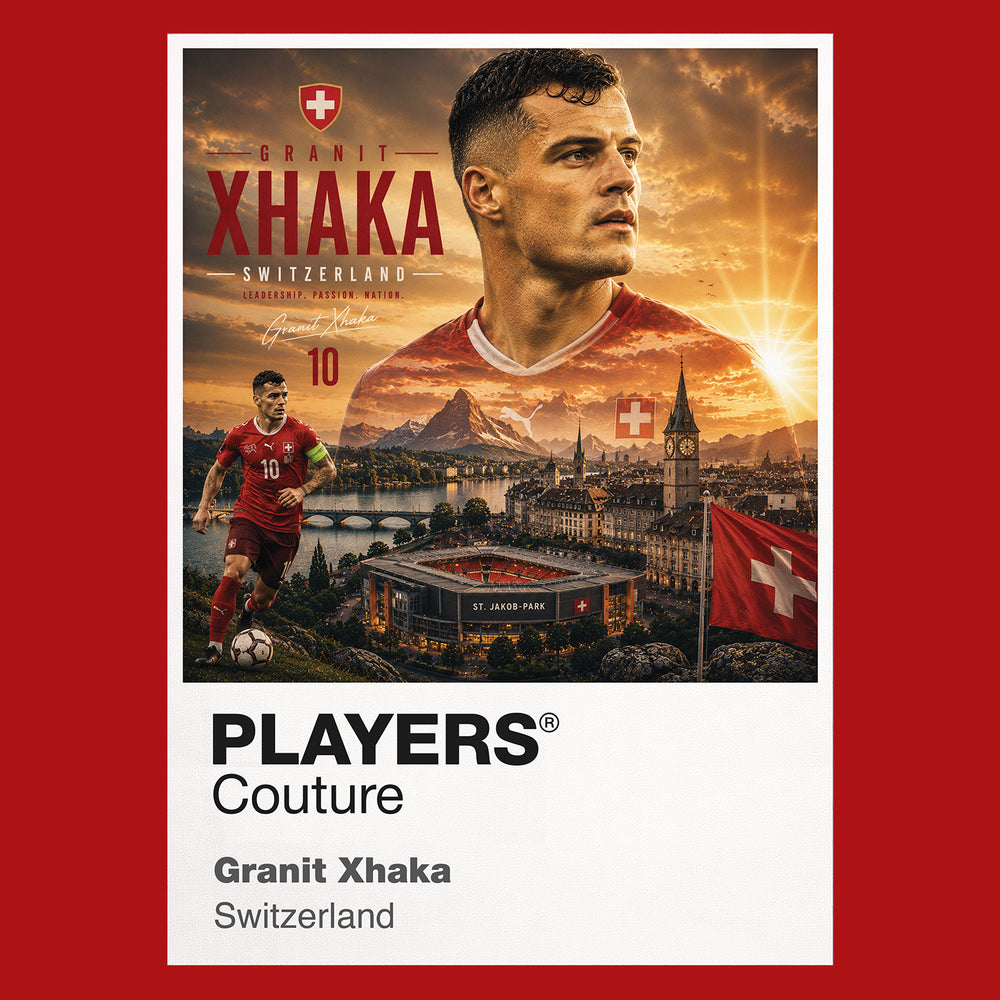 Granit Xhaka Switzerland Atlas Frame artwork by Players Couture
