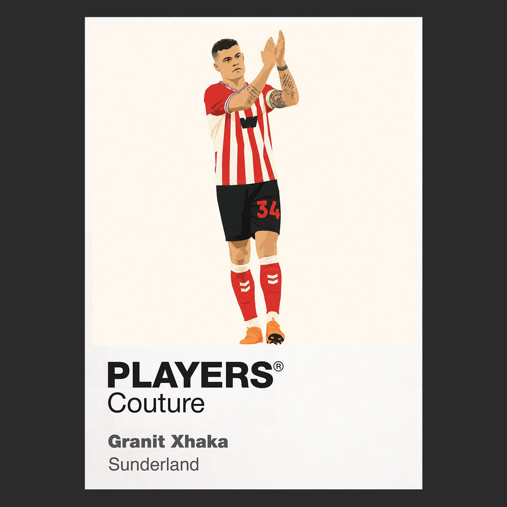 Granit Xhaka Sunderland black Icon Frame artwork detail