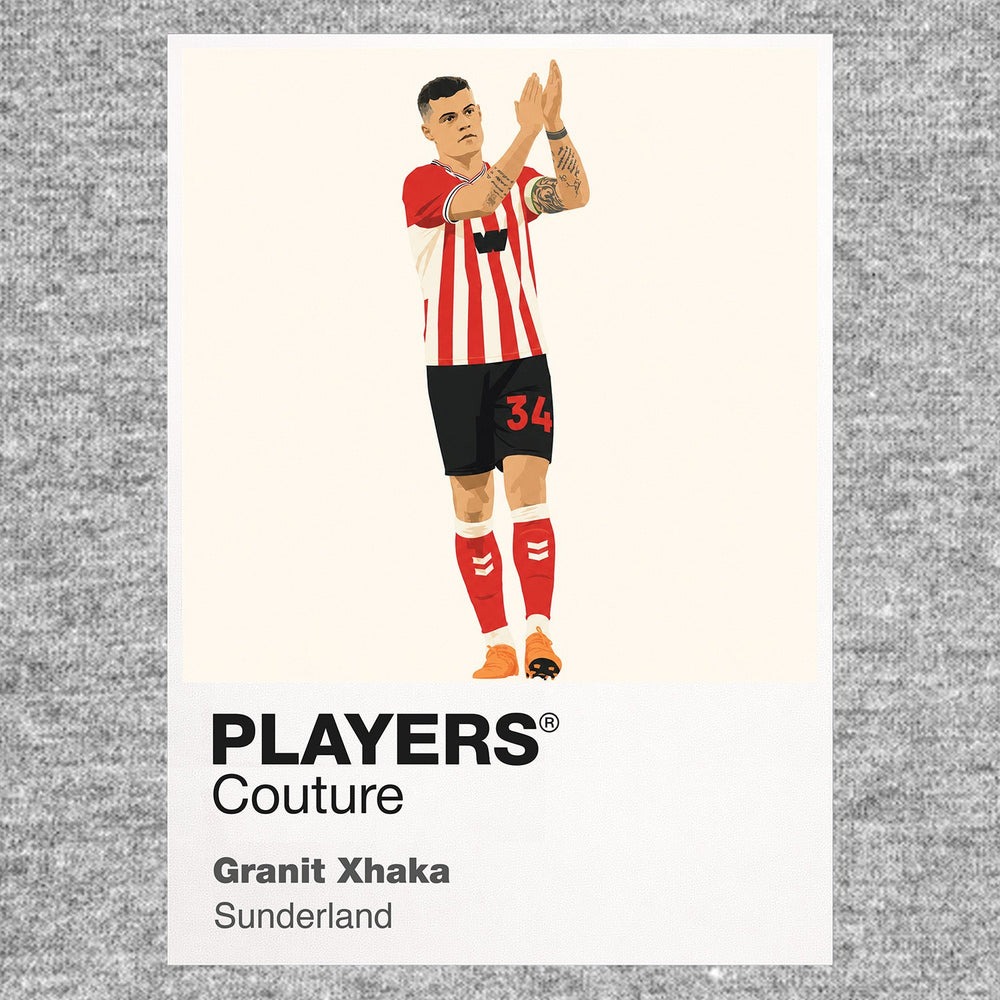 Granit Xhaka Sunderland grey Icon Frame artwork detail