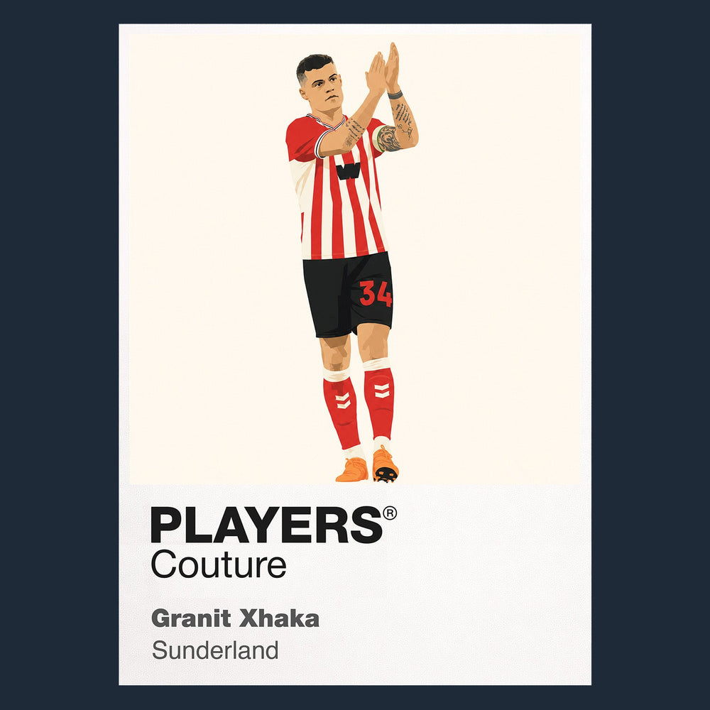 Granit Xhaka Sunderland navy Icon Frame artwork detail
