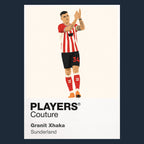 Granit Xhaka Sunderland navy Icon Frame artwork detail