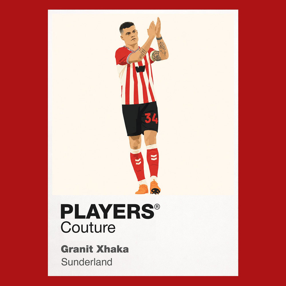 Granit Xhaka Sunderland red Icon Frame artwork detail