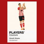 Granit Xhaka Sunderland red Icon Frame artwork detail