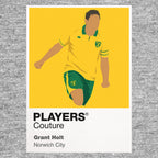 Grant Holt Norwich City Icon Frame Men's Hoodie — Gray Artwork