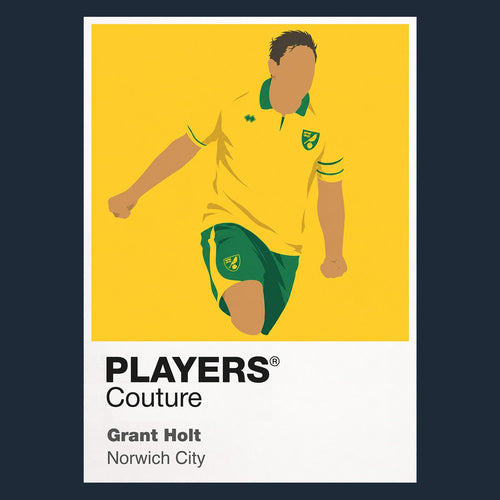 Grant Holt Norwich City Icon Frame Men's Hoodie — Navy Artwork