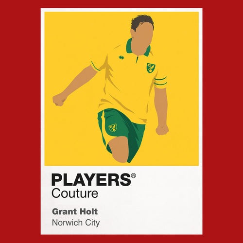 Grant Holt Norwich City Icon Frame Men's Hoodie — Red Artwork