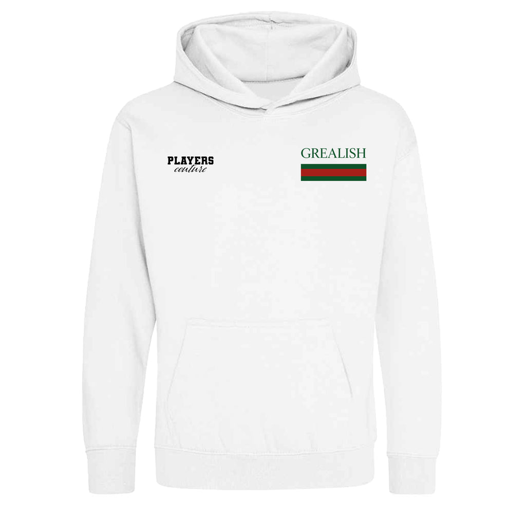 Jack Grealish Logo Players Couture Kids Hoodie White