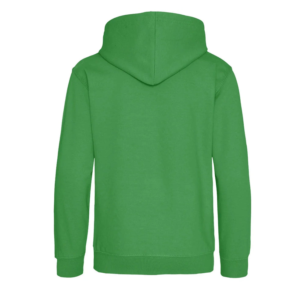 Essentials Collection hoodie – green kids' hoodie with white Essentials Collection letters and Players Couture logo on the