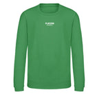 Essentials Collection hoodie – green kids' hoodie with white Essentials Collection letters and Players Couture logo on the
