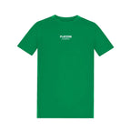 Essentials Collection t-shirt – green kids' t-shirt with white Essentials Collection letters and Players Couture logo on the