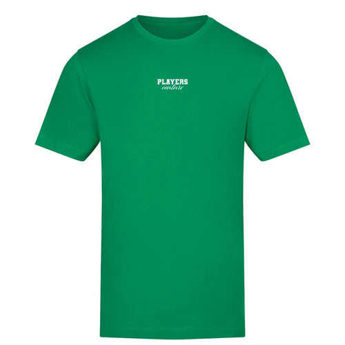 Essentials Collection t-shirt – green men's t-shirt with white Essentials Collection letters and Players Couture logo on the
