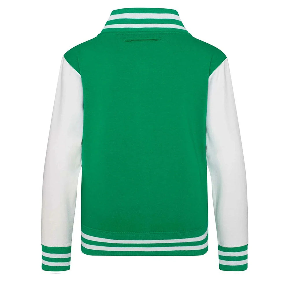 Essentials Collection hoodie – green kids' hoodie with white Essentials Collection letters and Players Couture logo on the